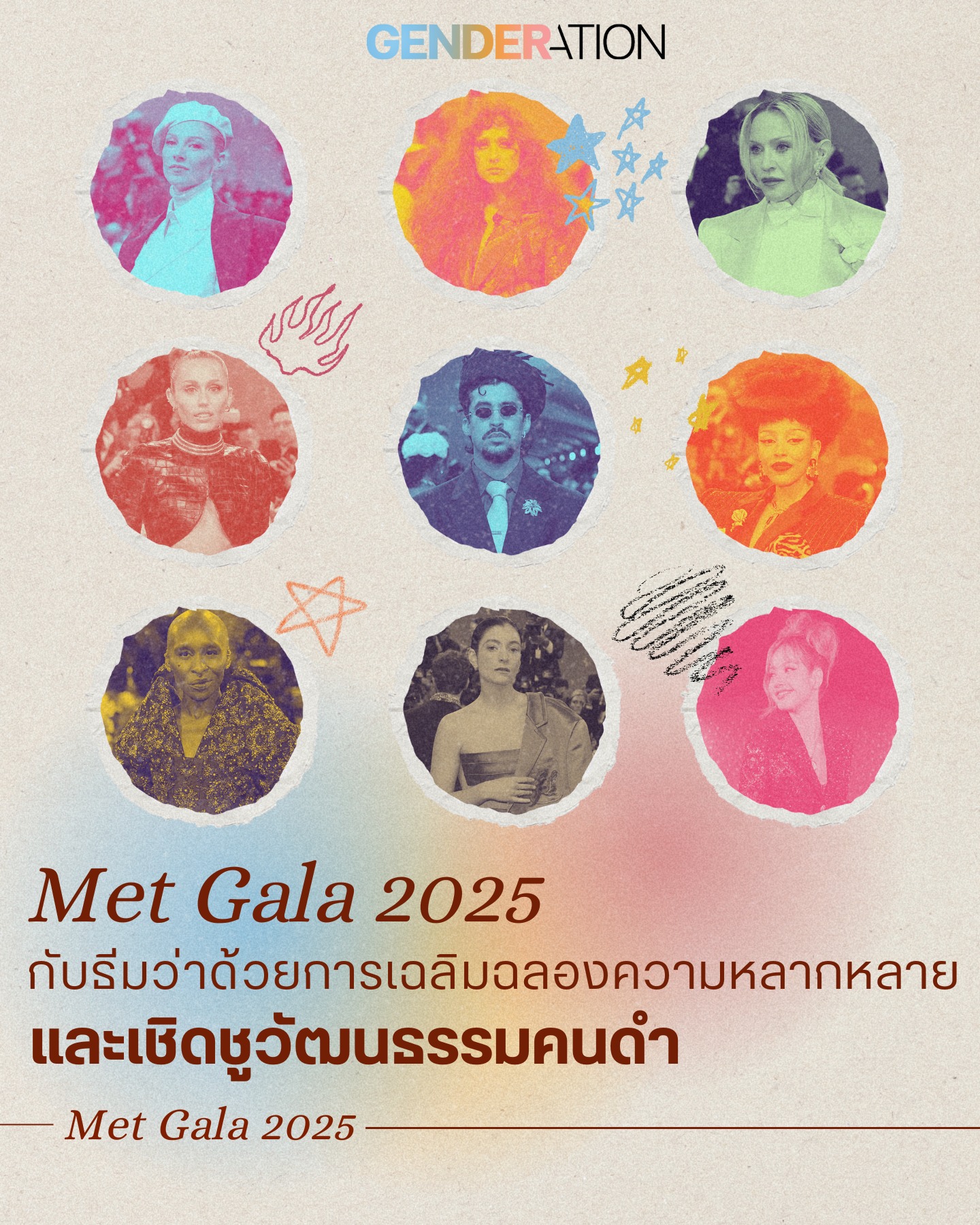 Met Gala 2025 เฉลิมฉลองความหลากหลายและเชิดชูวัฒนธรรมคนดำ GENDERATION
